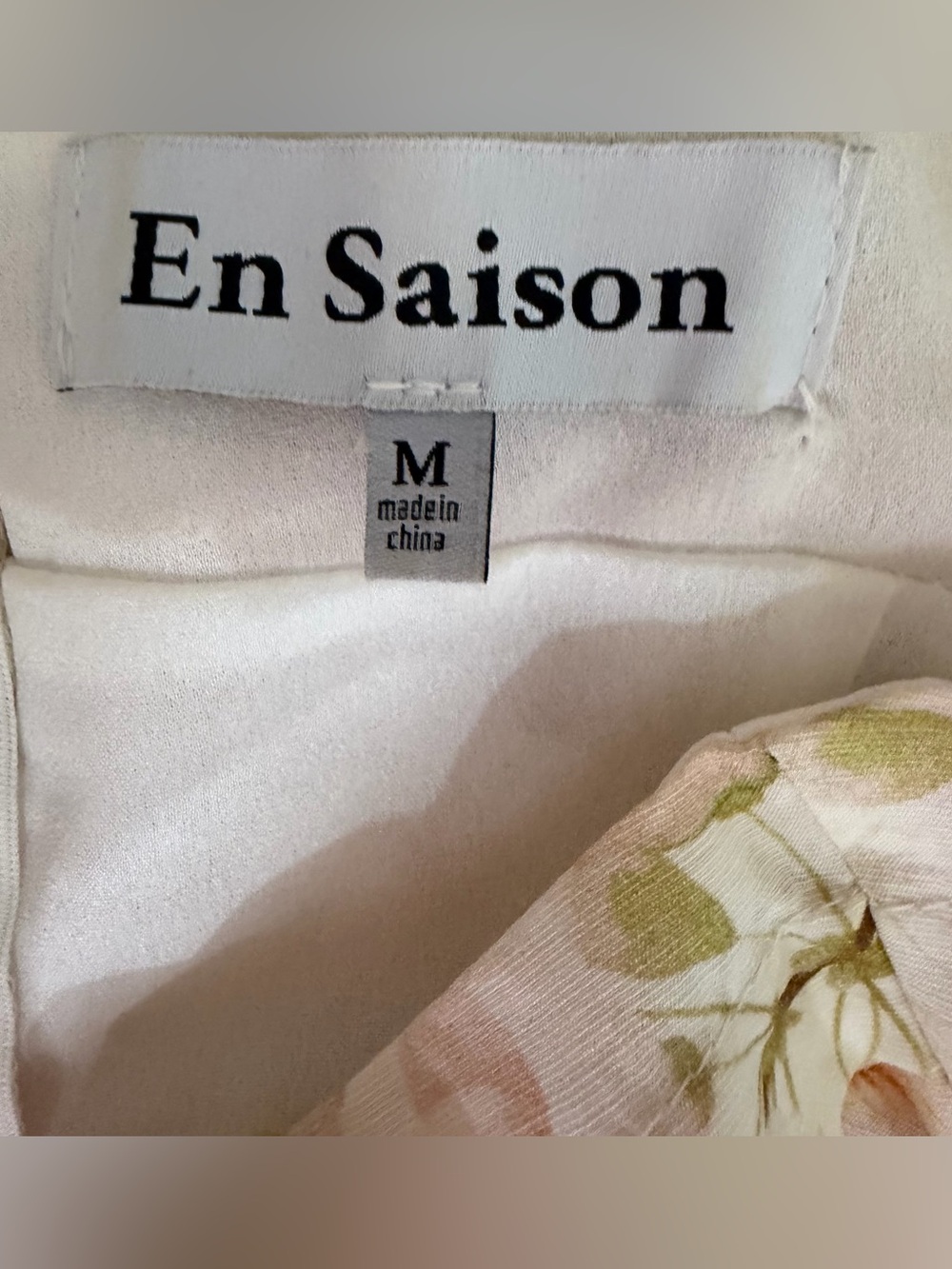 En Saison Callie Floral Tie-Strap Midi / Maxi Dress Size Medium - Picture 7 of 8